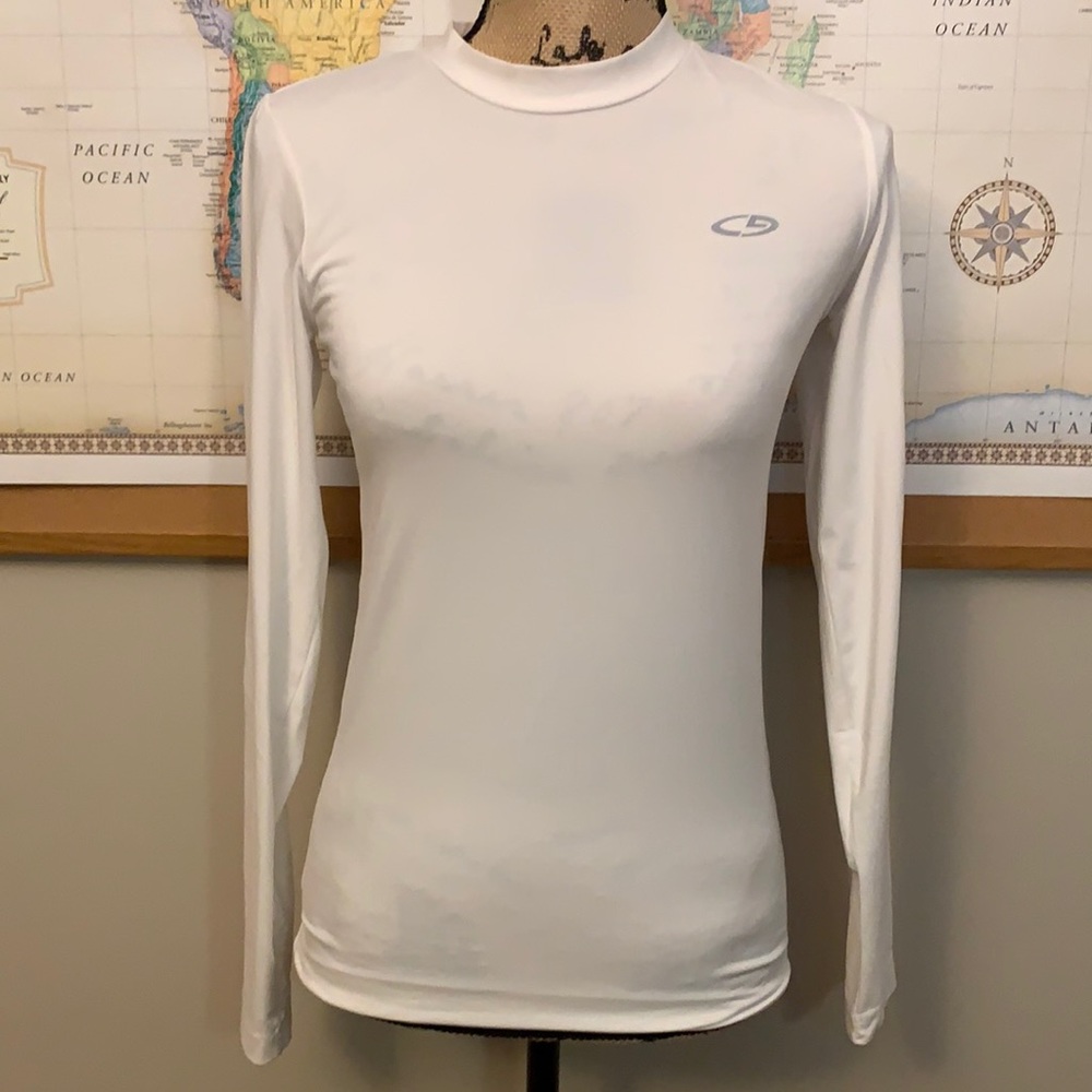 Champion White Long Sleeve Athletic-Ware
